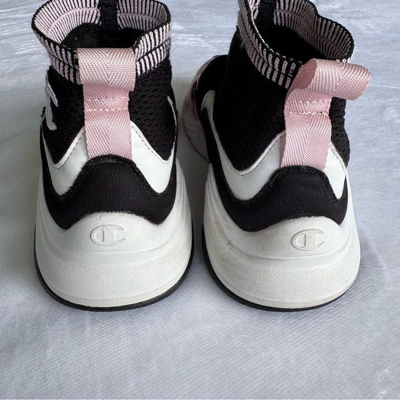 Champion Black and Pink Athletic Girls Sneakers, Size 6Y